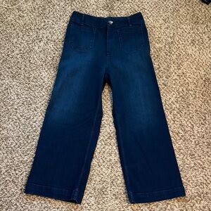 Pilcro Colette by Anthropologie Dark Blue Wide-Leg Jeans